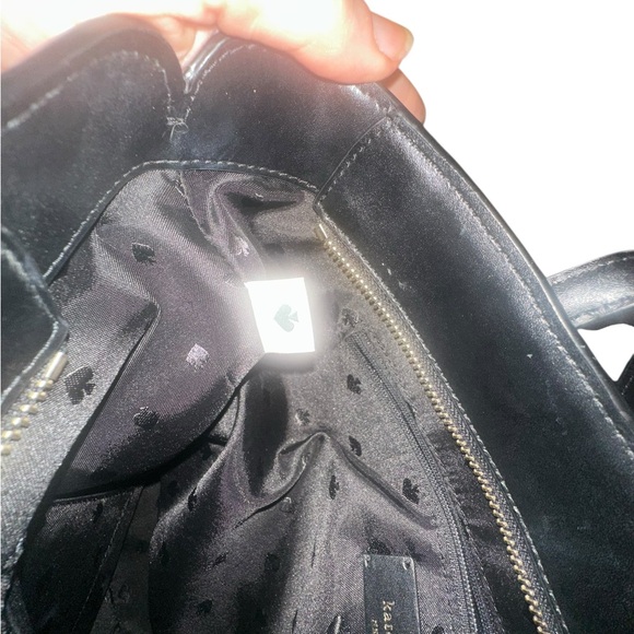 Kate Spade New York Marlee Black Tote with Pink Butterfly Accent - Picture 7 of 17